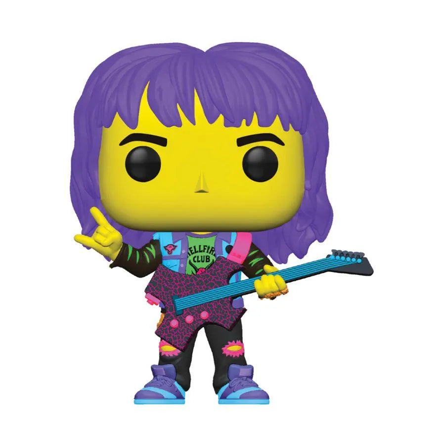 FUN81548 Stranger Things - Eddie with Guitar US Exclusive Blacklight Pop! Vinyl [RS] - Funko - Titan Pop Culture