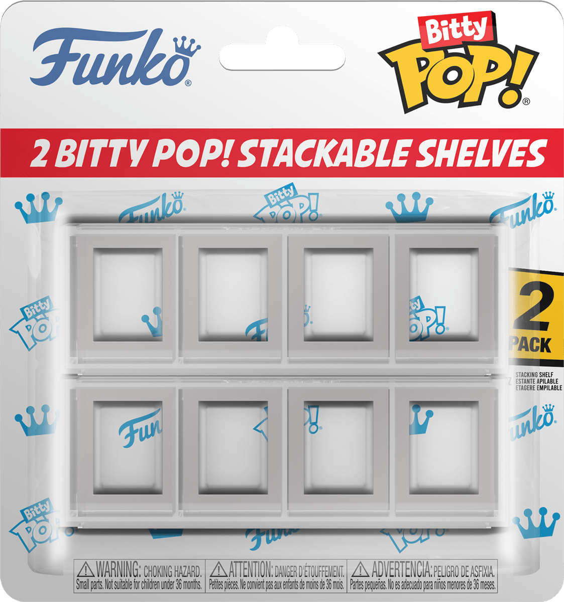 FUN81619 Bitty Pop! - Stackable Acrylic Display Case 2-Pack - Funko - Titan Pop Culture
