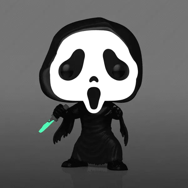 FUN81684 Scream - Ghostface US Exclusive Glow Pop! Vinyl [RS] - Funko TBA - Titan Pop Culture