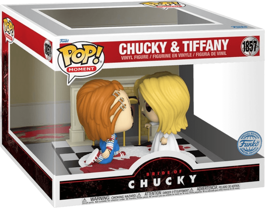 FUN81692 Bride of Chucky - Chucky & Tiffany US Exclusive Pop! Moment [RS] - Funko - Titan Pop Culture