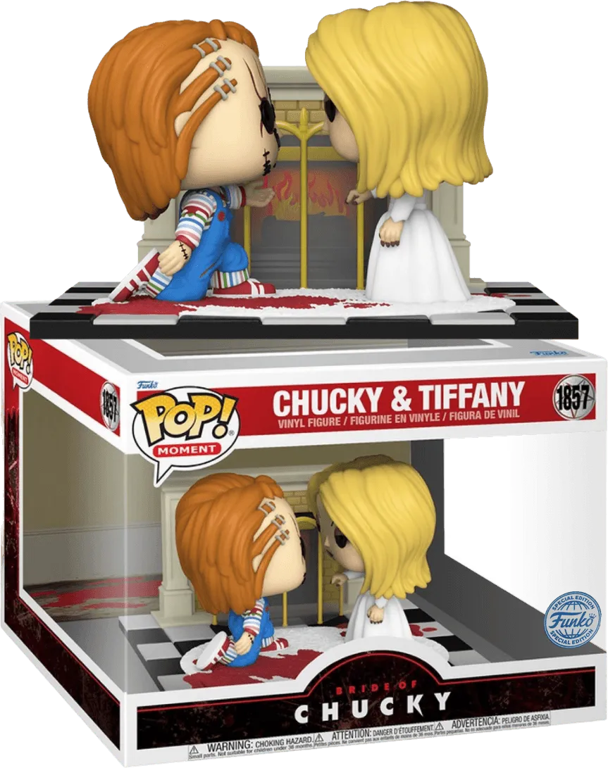 FUN81692 Bride of Chucky - Chucky & Tiffany US Exclusive Pop! Moment [RS] - Funko - Titan Pop Culture