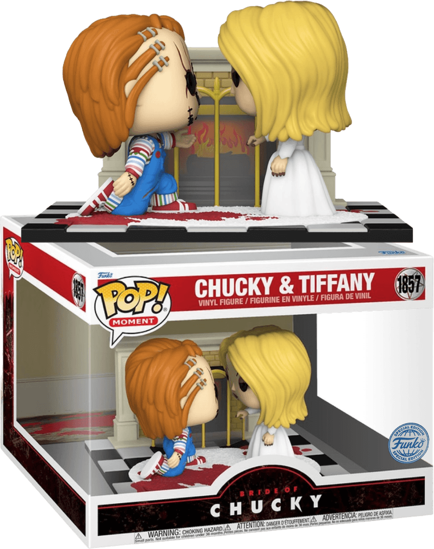 FUN81692 Bride of Chucky - Chucky & Tiffany Pop! Moment Vinyl [RS] - Funko - Titan Pop Culture