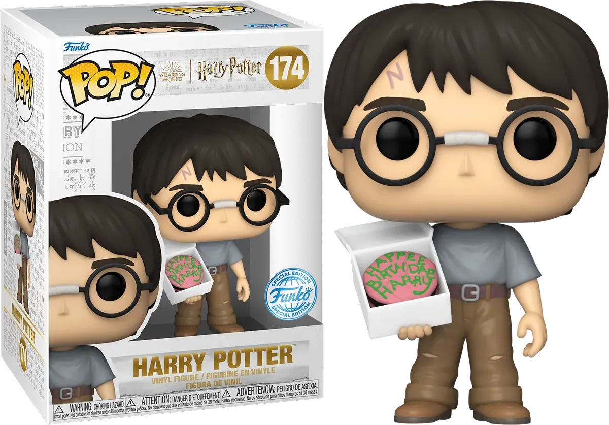 FUN81695 Harry Potter - Harry Potter (with Birthday Cake) US Exclusive Pop! Vinyl [RS] - Funko - Titan Pop Culture