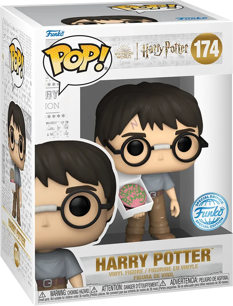 FUN81695 Harry Potter - Harry Potter (with Birthday Cake) US Exclusive Pop! Vinyl [RS] - Funko - Titan Pop Culture