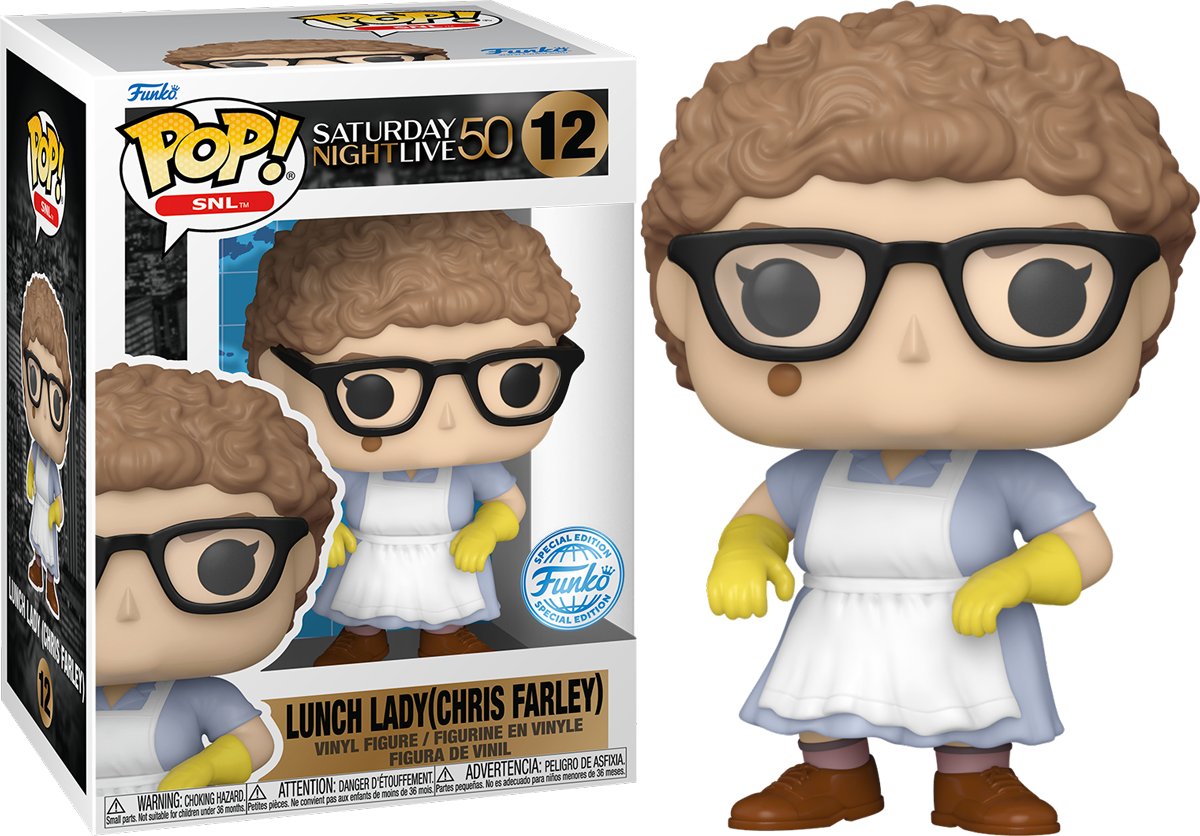 Saturday Night Live: 50th Anniversary - Lunch Lady (Chris Farley) US Exclusive Pop! Vinyl [RS]