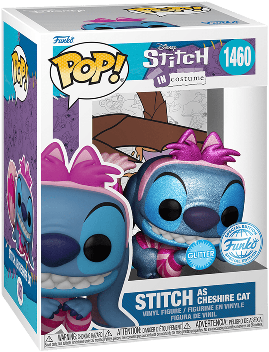 FUN81704 Disney - Stitch in Cheshire Cat Costume US Exclusive Glitter Pop! Vinyl [RS] - Funko TBA - Titan Pop Culture