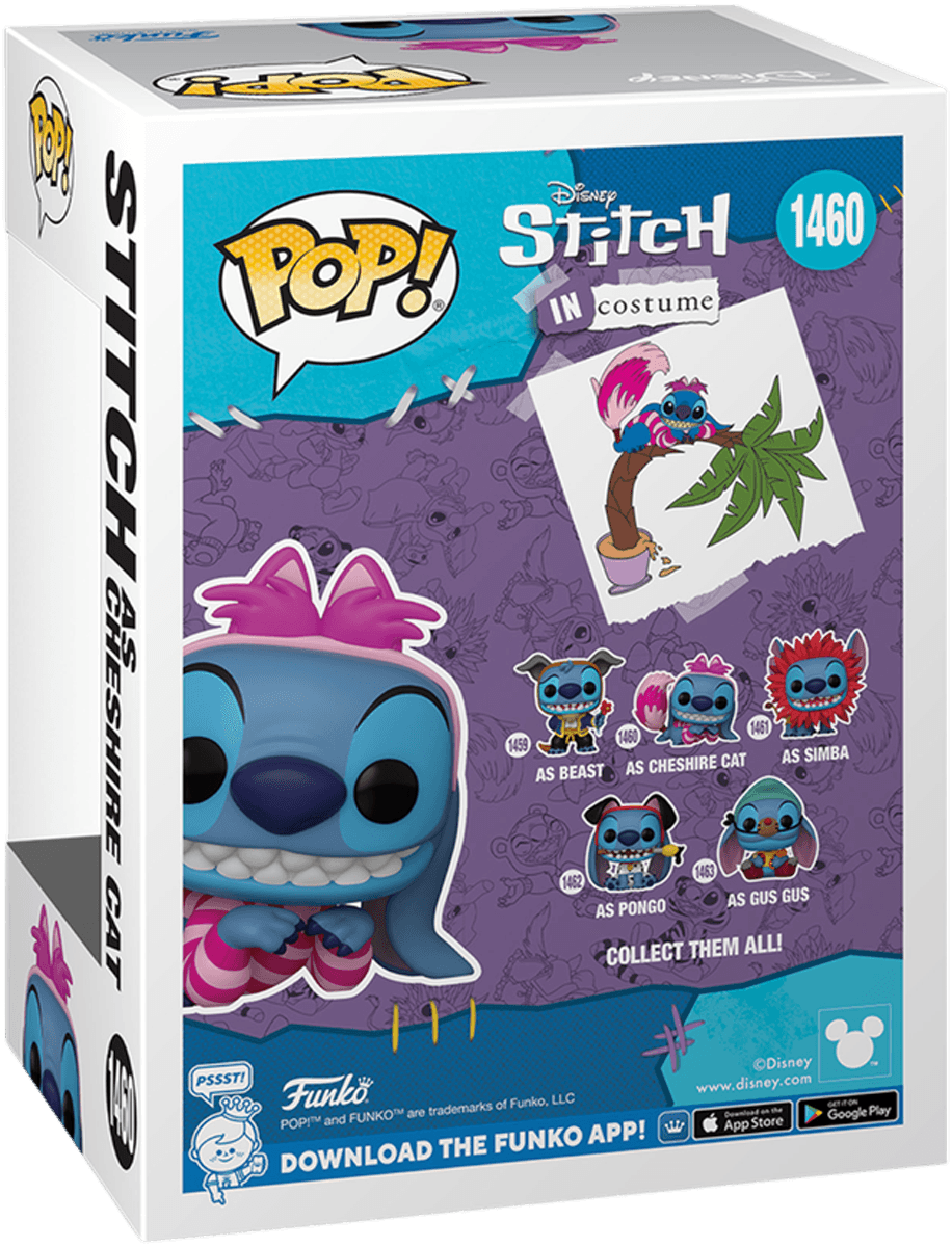 FUN81704 Disney - Stitch in Cheshire Cat Costume US Exclusive Glitter Pop! Vinyl [RS] - Funko - Titan Pop Culture