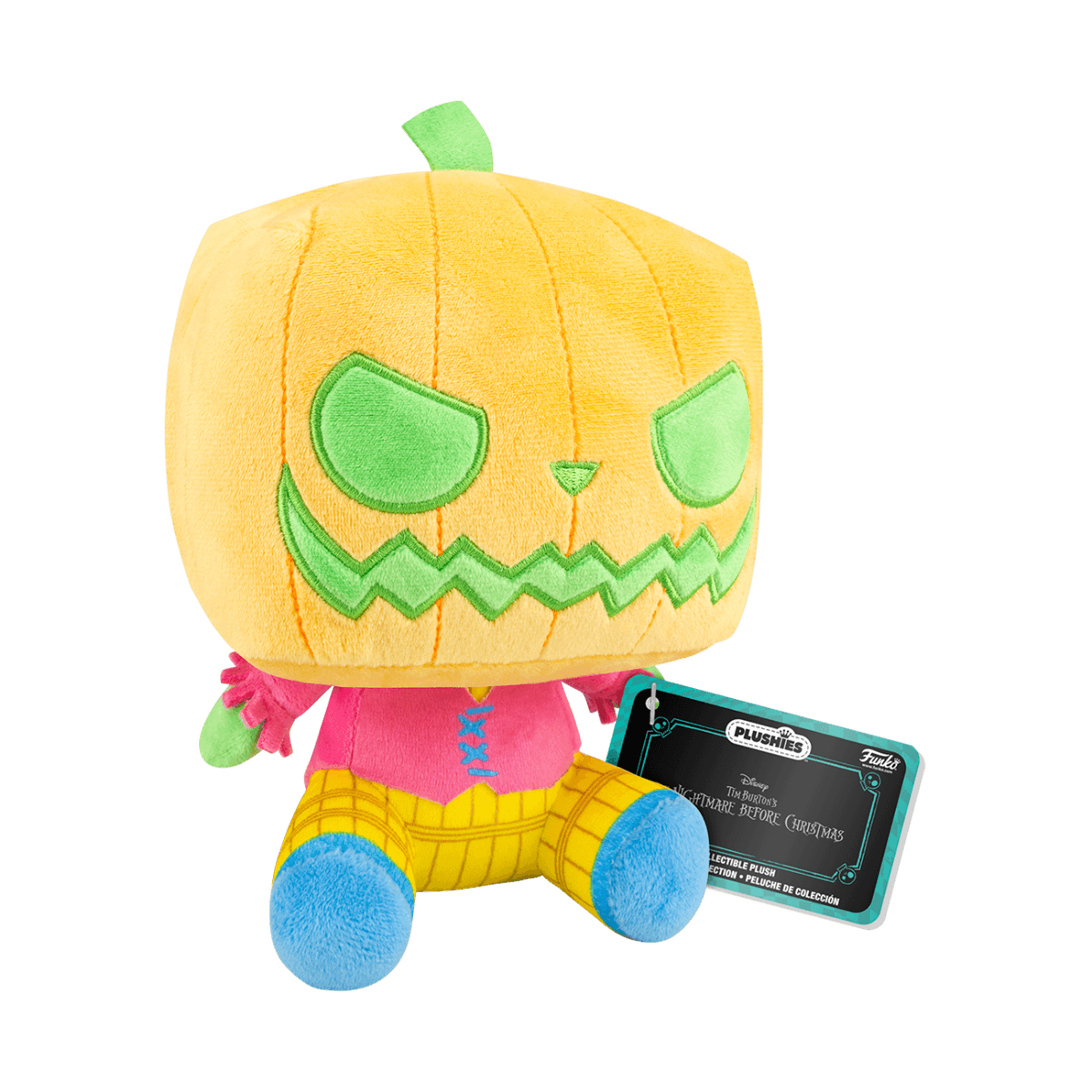 FUN81706 The Nightmare Before Christmas - Pumpkin King US Exclusive Black Light 7" Pop! Plush [RS] - Funko - Titan Pop Culture