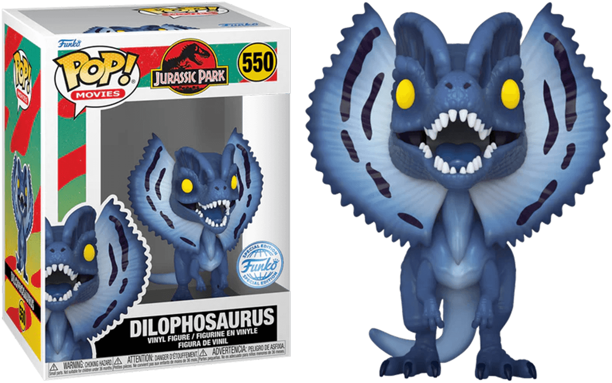 FUN81707 Jurassic Park - Dilophosaurus Moonlight US Exclusive Pop! Vinyl [RS] - Funko - Titan Pop Culture