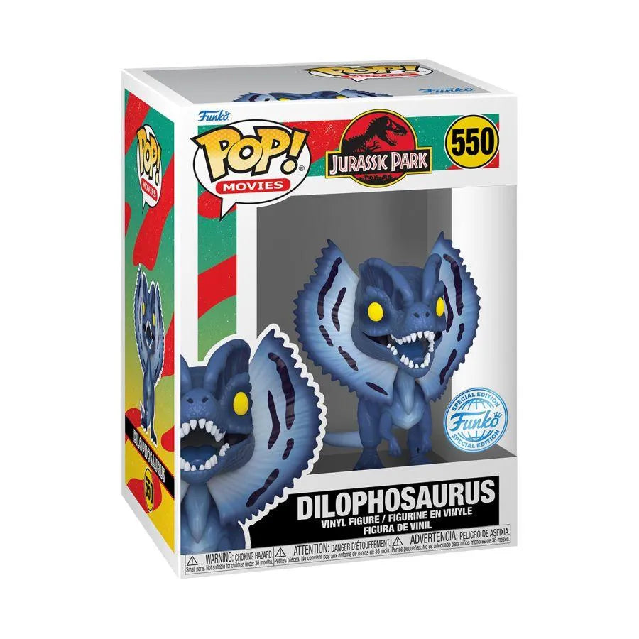 FUN81707 Jurassic Park - Dilophosaurus Moonlight US Exclusive Pop! Vinyl [RS] - Funko - Titan Pop Culture