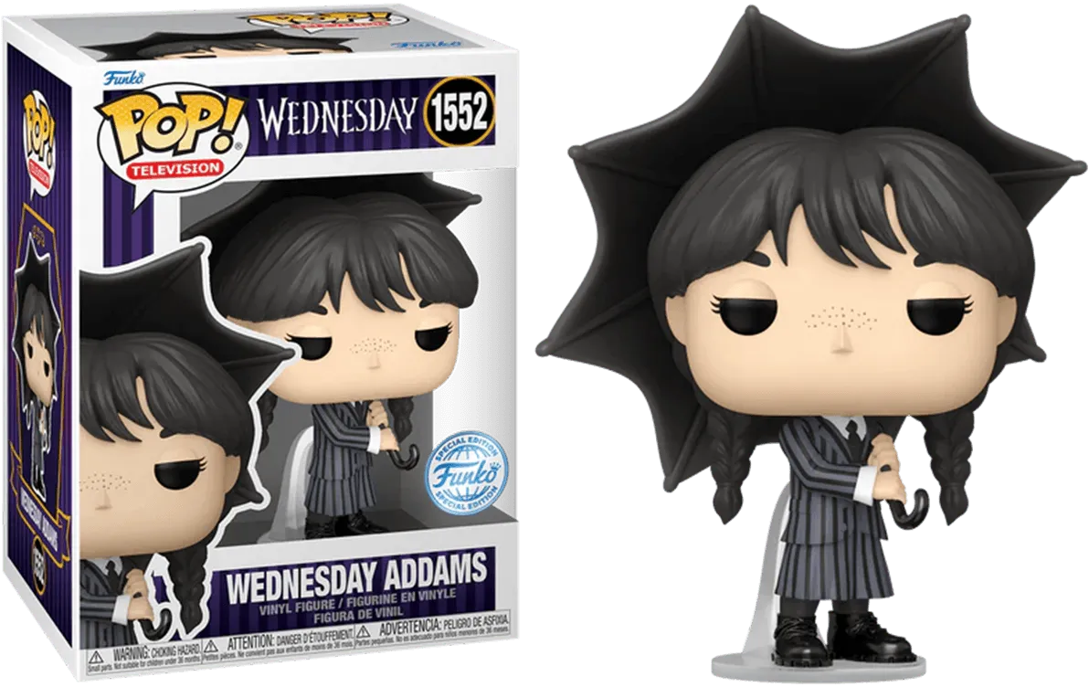 FUN81741 Wednesday (TV) - Wednesday Addams (with Umbrella) US Exclusive Pop! Vinyl [RS] - Funko - Titan Pop Culture