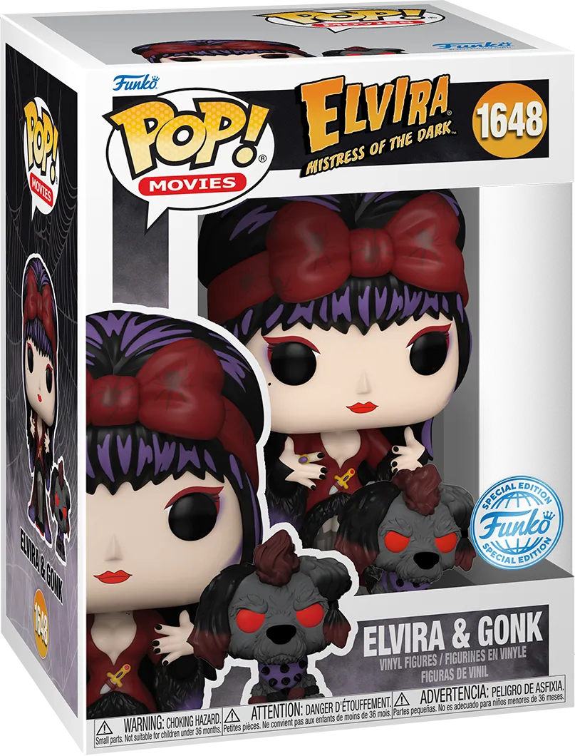 FUN81808 Elvira - Elvira & Gonk (Moonlight) US Exclusive Pop! Vinyl [RS] - Funko - Titan Pop Culture