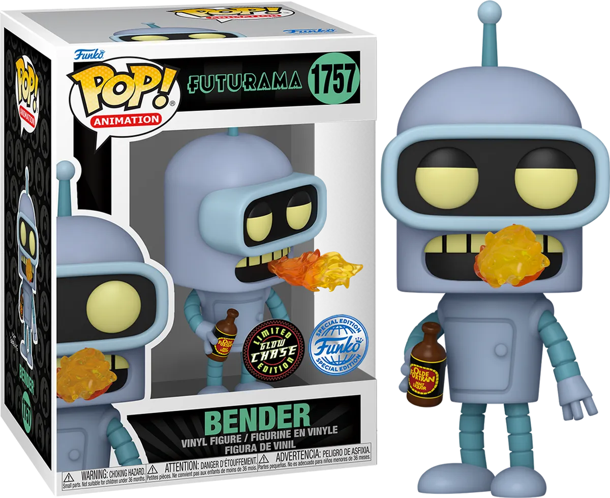  Futurama - Bender with Fire Breath US Exclusive Chase Bundle / Case [RS] - Funko - Titan Pop Culture