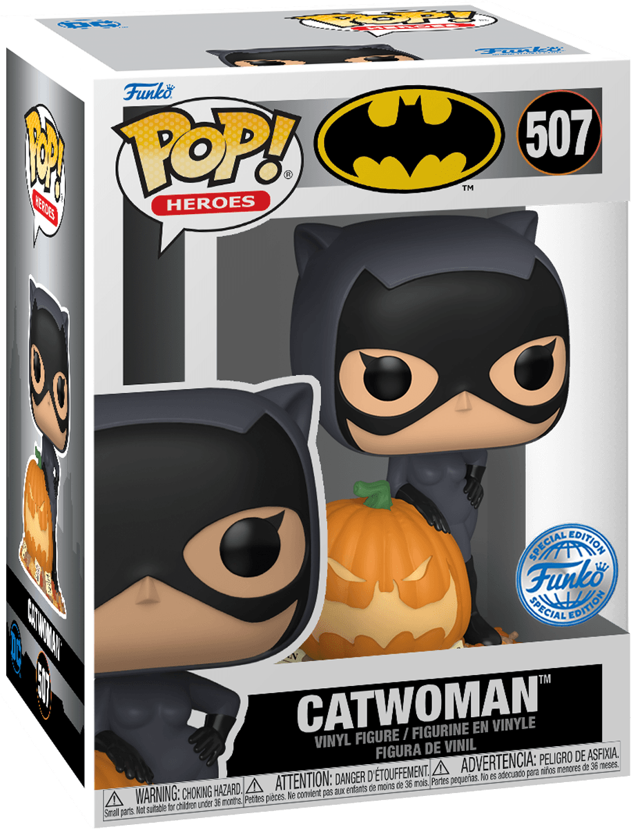 FUN81956 DC Comics - Catwoman with Pumpkin Pop! Vinyl [RS] - Funko - Titan Pop Culture