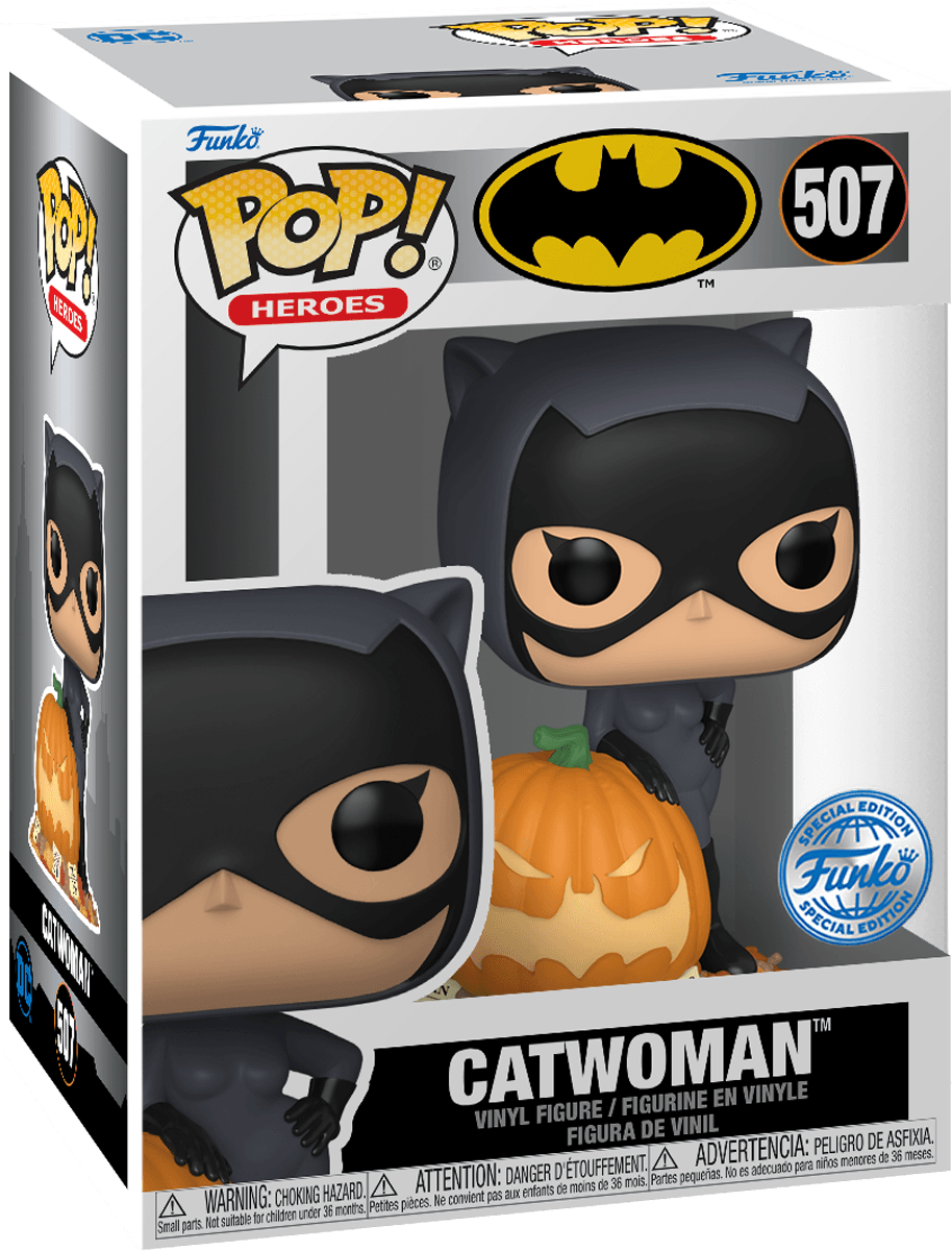 FUN81956 DC Comics - Catwoman with Pumpkin US Exclusive Pop! Vinyl [RS] - Funko - Titan Pop Culture