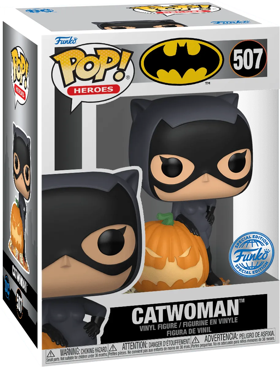FUN81956 DC Comics - Catwoman with Pumpkin US Exclusive Pop! Vinyl [RS] - Funko - Titan Pop Culture