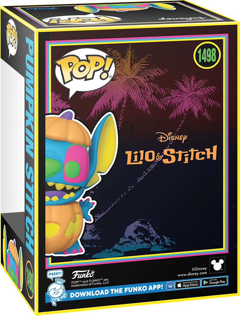 FUN81969 Lilo & Stitch - Pumpkin Stitch US Exclusive Blacklight Pop! Vinyl [RS] - Funko - Titan Pop Culture