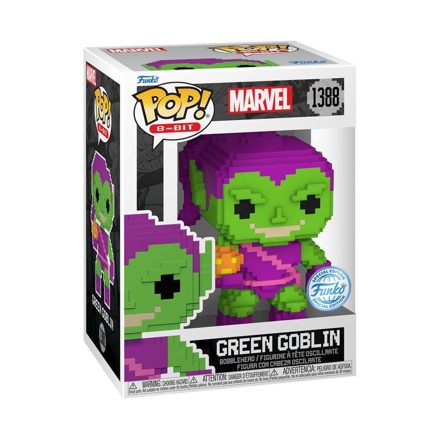 FUN82109 Spider-Man - Green Goblin 8-Bit US Exclusive Pop! Vinyl [RS] - Funko - Titan Pop Culture