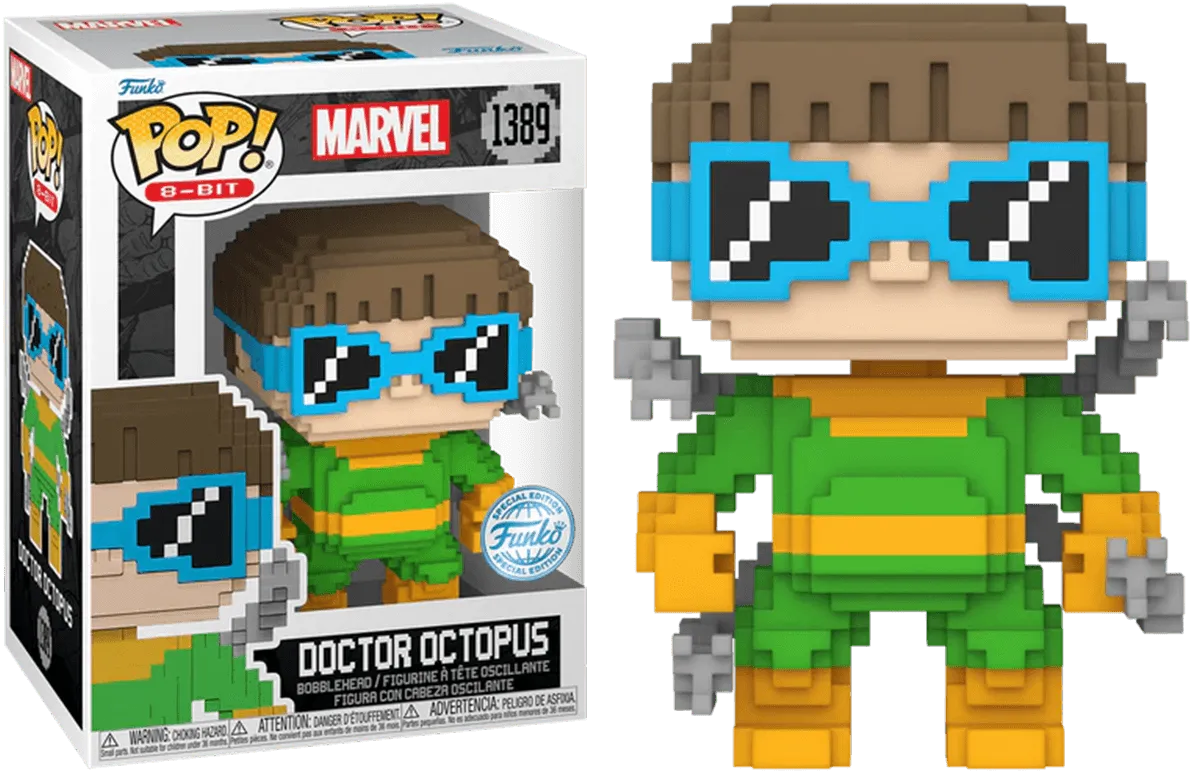 FUN82110 Spider-Man - Doctor Octopus 8-Bit US Exclusive Pop! Vinyl [RS] - Funko - Titan Pop Culture