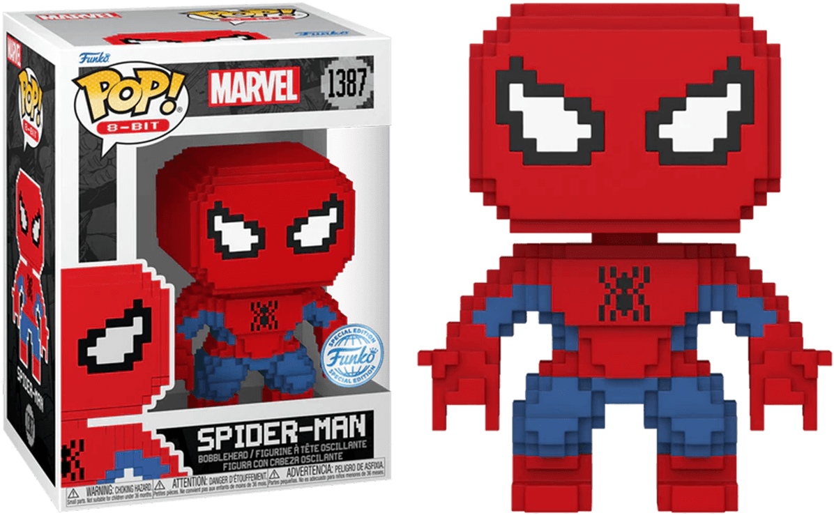 FUN82111 Spider-Man - Spider-Man 8-Bit US Exclusive Pop! Vinyl [RS] - Funko - Titan Pop Culture