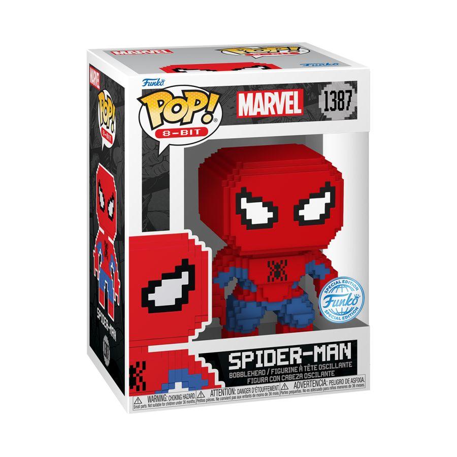 FUN82111 Spider-Man - Spider-Man 8-Bit US Exclusive Pop! Vinyl [RS] - Funko - Titan Pop Culture