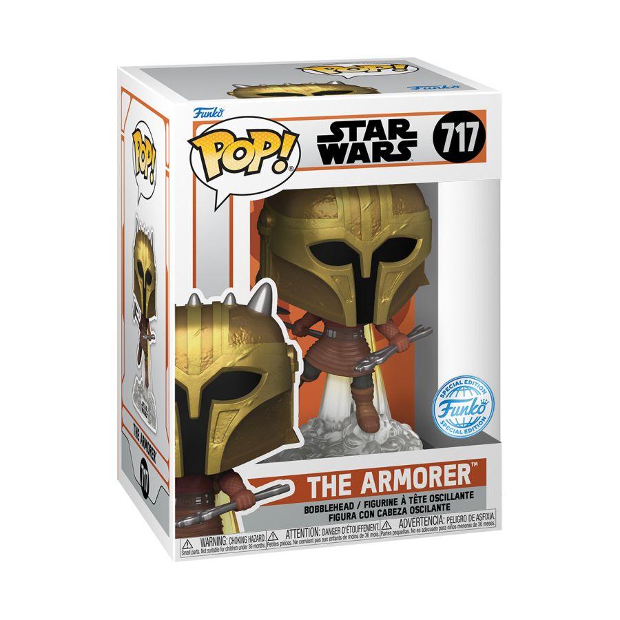 FUN82112 Star Wars - The Armorer with Jetpack US Exclusive Pop! Vinyl [RS] - Funko - Titan Pop Culture