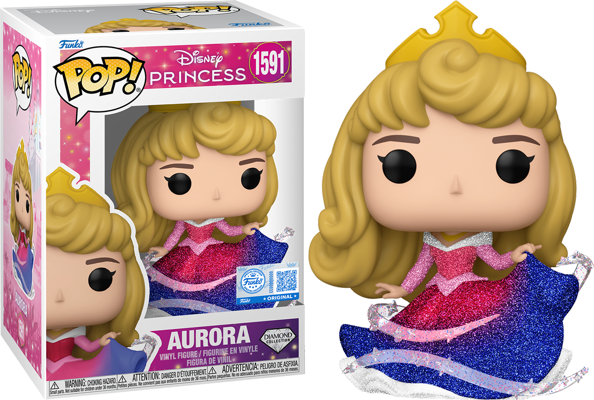 Sleeping Beauty - Aurora Sleeping US Exclusive Diamond Glitter Pop! Vinyl [RS]
