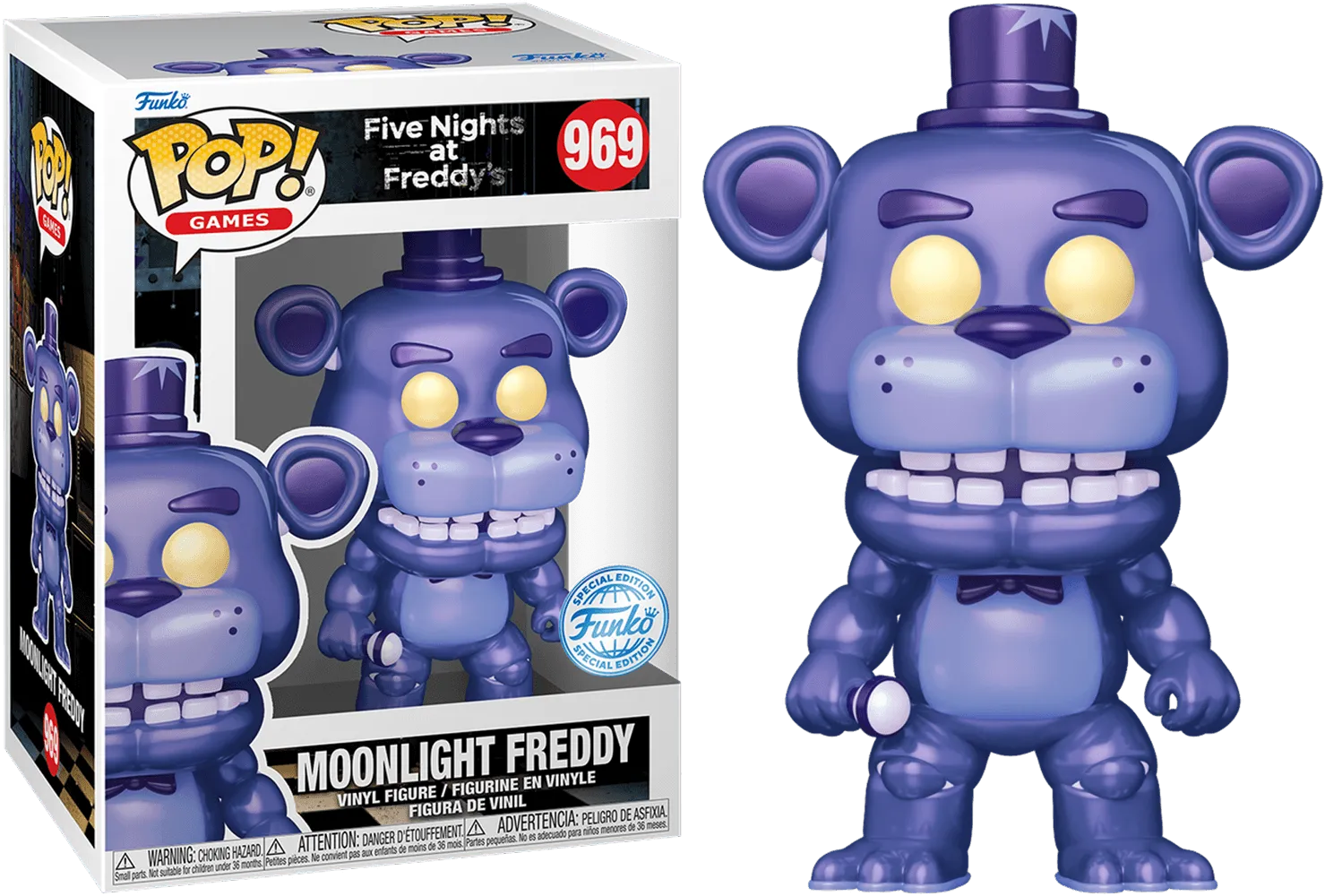 FUN82123 Five Nights at Freddy's - Moonlight Freddy US Exclusive Pop! Vinyl [RS] - Funko - Titan Pop Culture