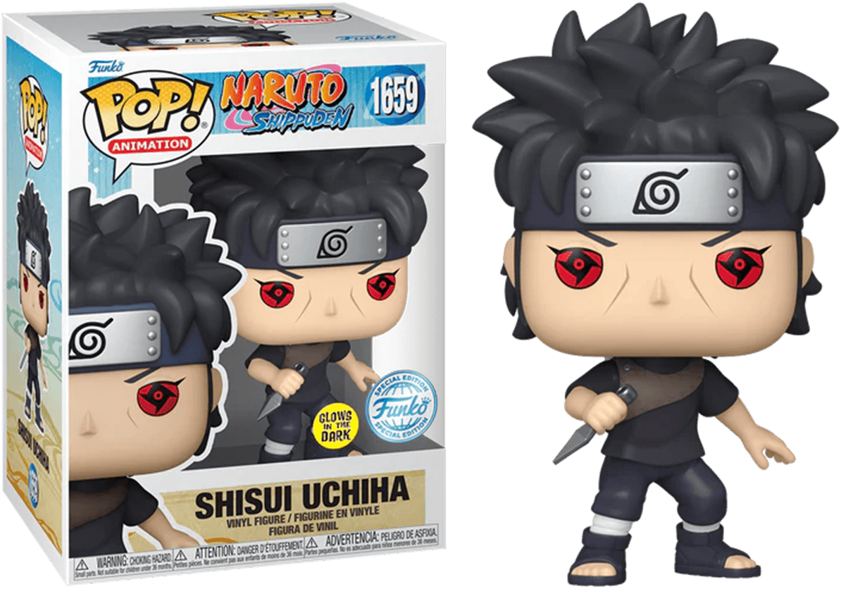 FUN82124 Naruto - Shisui Uchiha with Kunai US Exclusive Glow in the Dark Pop! Vinyl [RS] - Funko - Titan Pop Culture