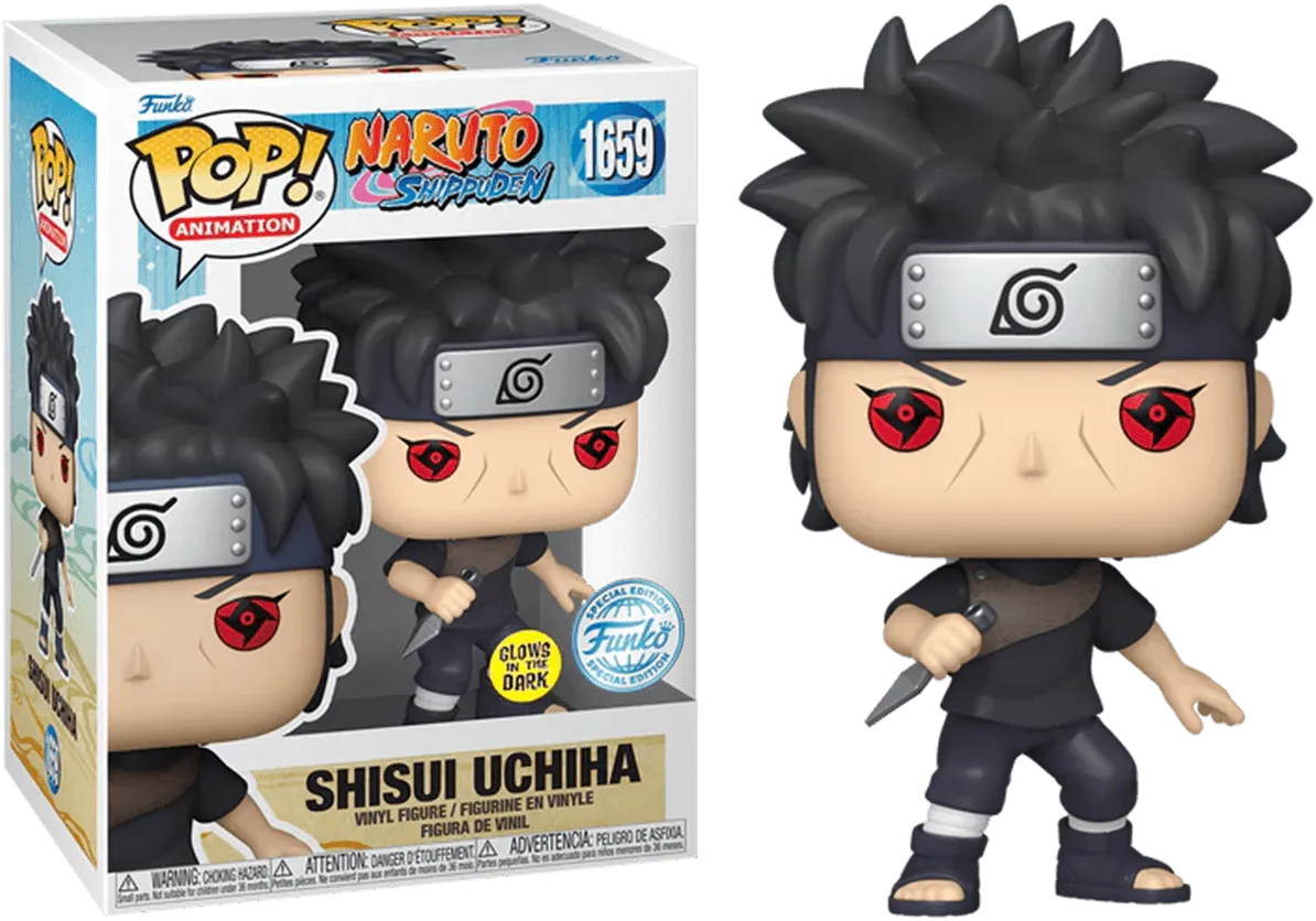 FUN82124 Naruto - Shisui Uchiha with Kunai US Exclusive Glow in the Dark Pop! Vinyl [RS] - Funko - Titan Pop Culture