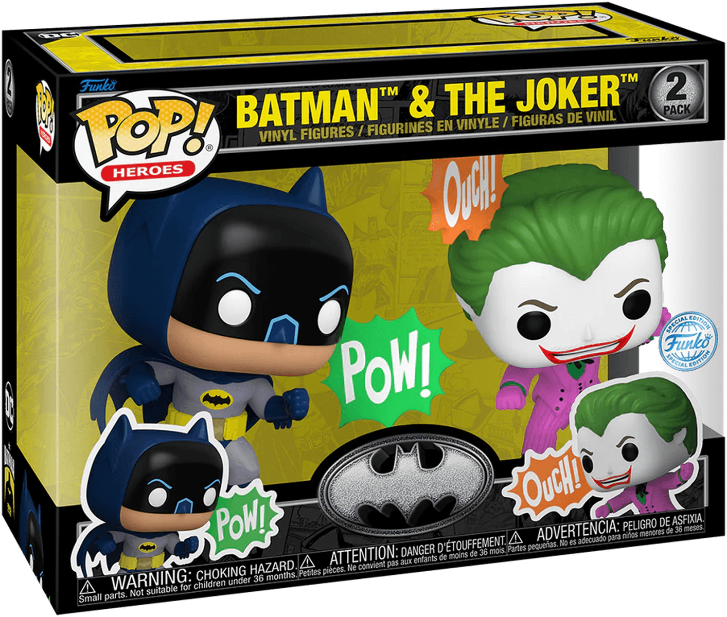 FUN82125 Batman: 85th Anniversary - Batman & Joker (1966) US Exclusive Pop! Vinyl 2-Pack [RS] - Funko - Titan Pop Culture