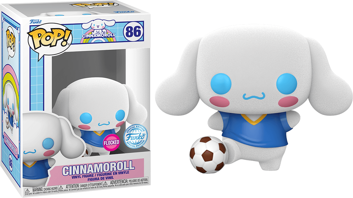 FUN82146 Sanrio - Cinnamoroll (with Soccer Ball) US Exclusive Flocked Pop! Vinyl [RS] - Funko - Titan Pop Culture