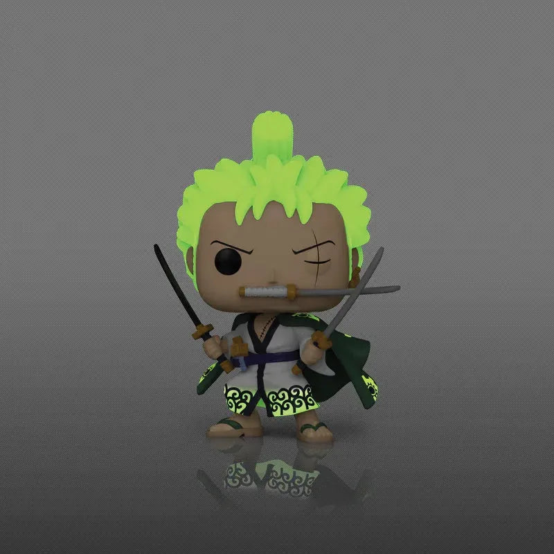 FUN82164 One Piece - Roronoa Zoro US Exclusive Glow Pop! Vinyl [RS] - Funko - Titan Pop Culture