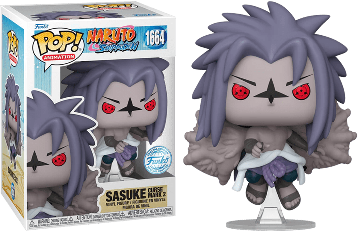 FUN82166 Naruto - Sasuke (Curse Mark 2) US Exclusive Pop! Vinyl [RS] - Funko - Titan Pop Culture