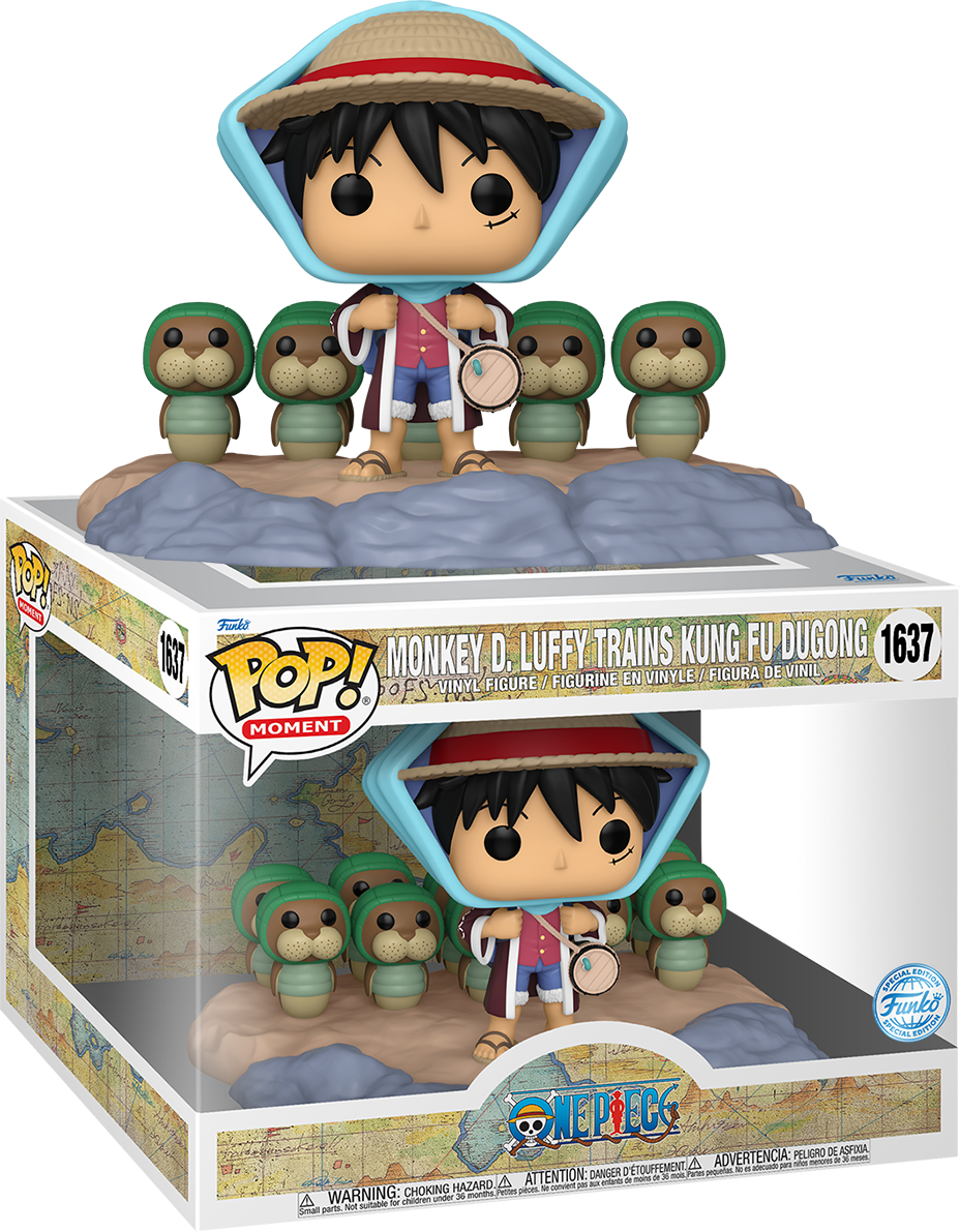 FUN82169 One Piece - Luffy Train Kung Fu Dugong Pop! Vinyl Moment [RS] - Funko - Titan Pop Culture