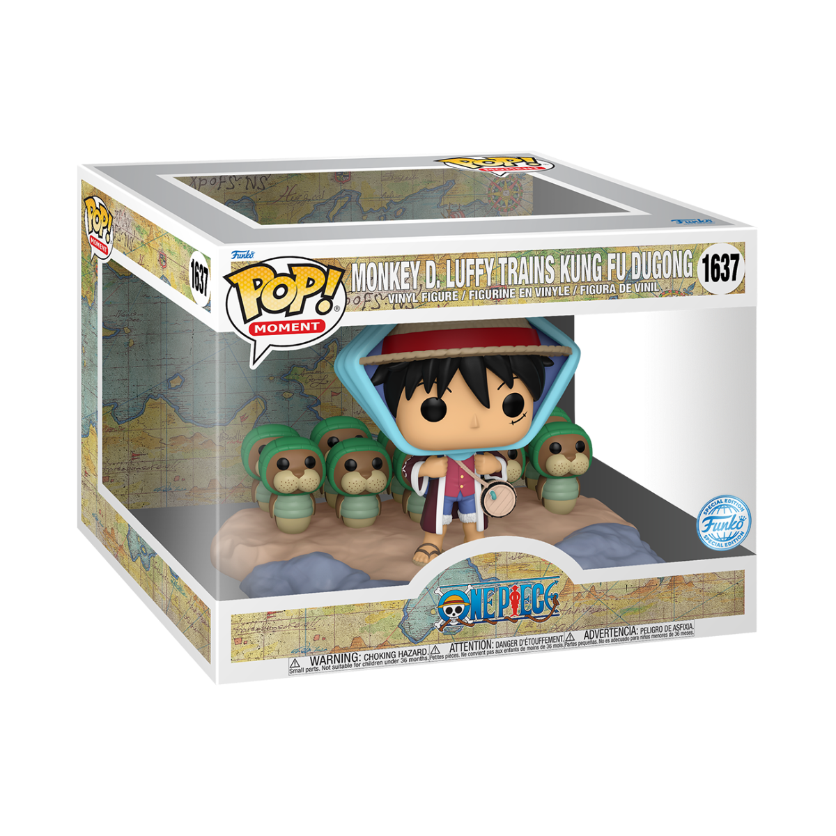 FUN82169 One Piece - Luffy Train Kung Fu Dugong Pop! Vinyl Moment [RS] - Funko - Titan Pop Culture