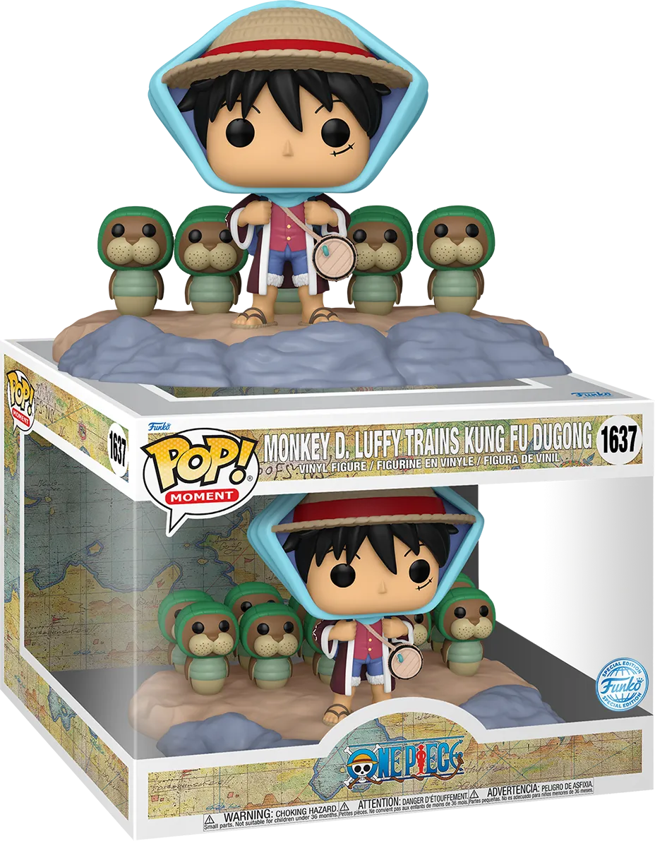 FUN82169 One Piece - Luffy Train Kung Fu Dugong Pop! Vinyl Moment [RS] - Funko - Titan Pop Culture