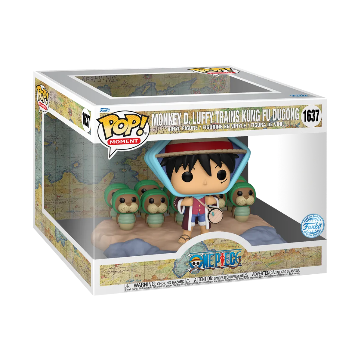 FUN82169 One Piece - Luffy Train Kung Fu Dugong Pop! Vinyl Moment [RS] - Funko - Titan Pop Culture