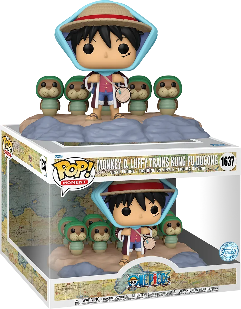 FUN82169 One Piece - Luffy Train Kung Fu Dugong Pop! Vinyl Moment [RS] - Funko - Titan Pop Culture