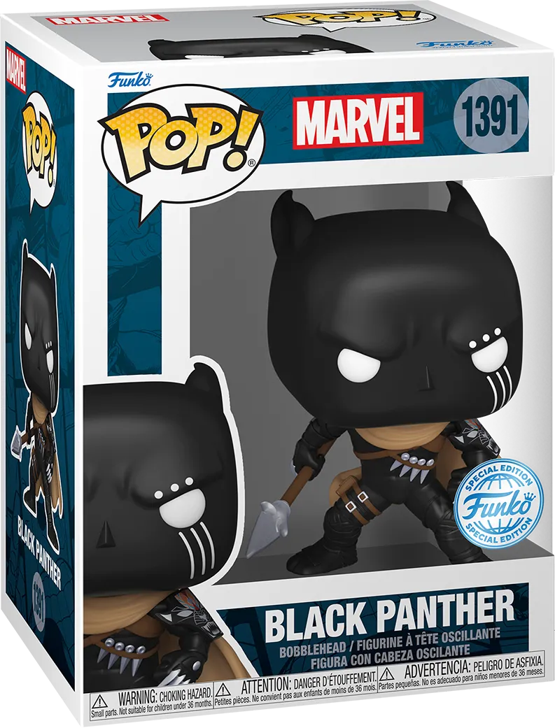 Marvel Comics - Figura de vinilo pop exclusiva de EE. UU. de Black Panther [RS]