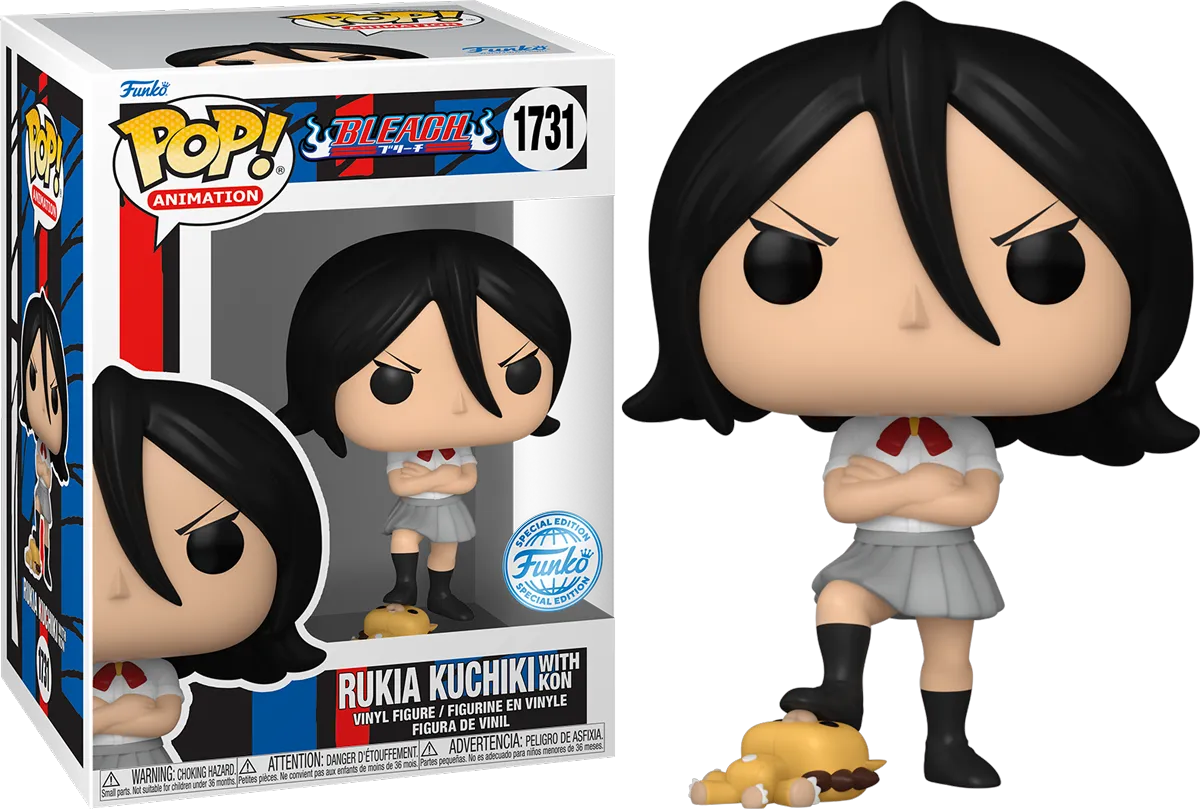 FUN82188 Bleach - Rukia Kuchiki with Kon US Exclusive Pop! Vinyl [RS] - Funko - Titan Pop Culture