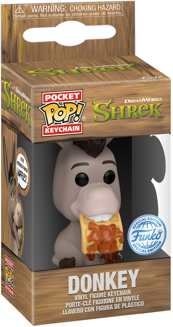 FUN82223 Shrek - Donkey DreamWorks 30th Anniversary US Exclusive Pop! Keychain [RS] - Funko - Titan Pop Culture