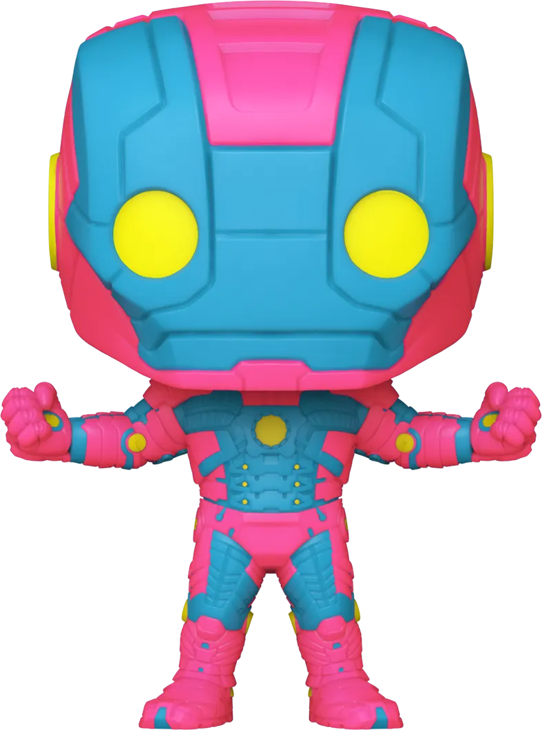 FUN82378 Marvel Comics - Iron Man MkV (Infinity Saga) US Exclusive Black Light Pop! Vinyl [RS] - Funko - Titan Pop Culture