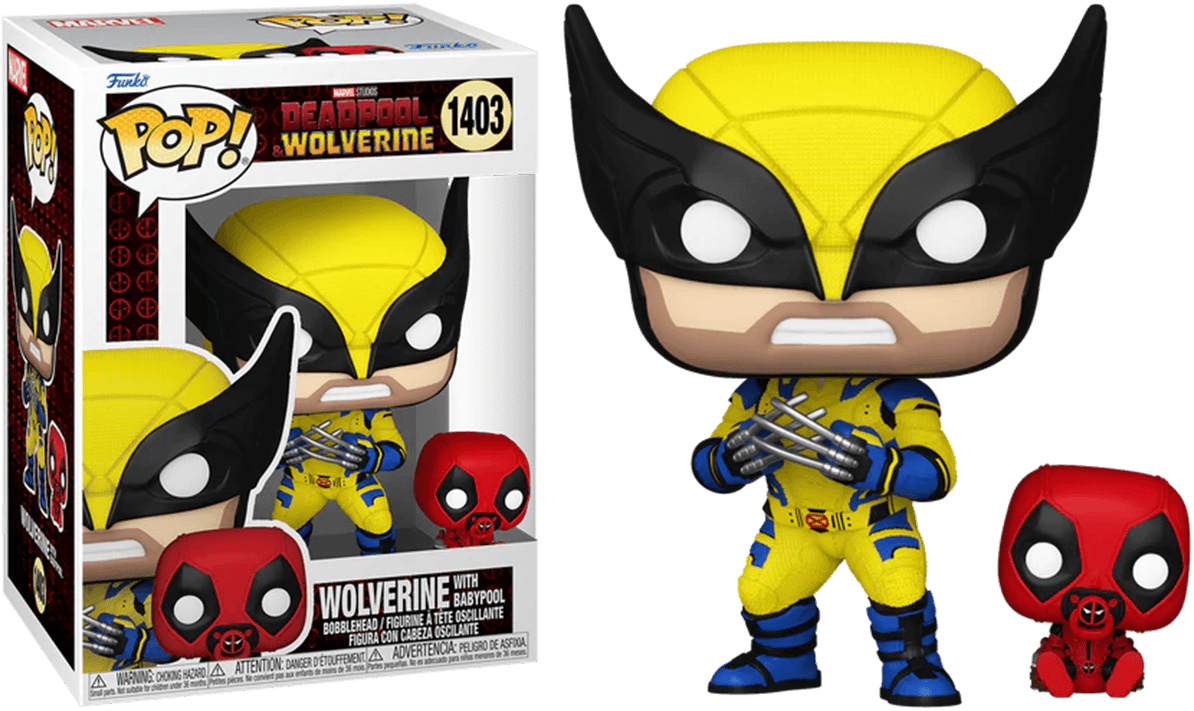 FUN82382 Deadpool & Wolverine (2024) - Wolverine with Babypool Pop! Vinyl - Funko - Titan Pop Culture