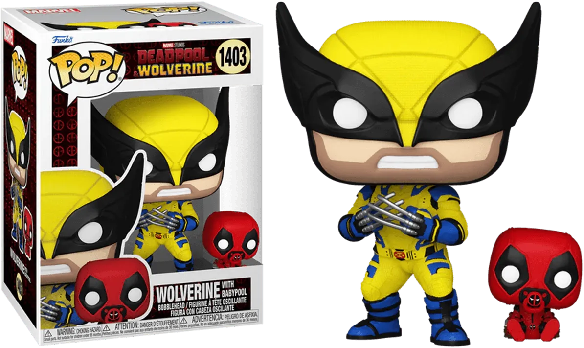 FUN82382 Deadpool & Wolverine (2024) - Wolverine with Babypool Pop! Vinyl - Funko - Titan Pop Culture