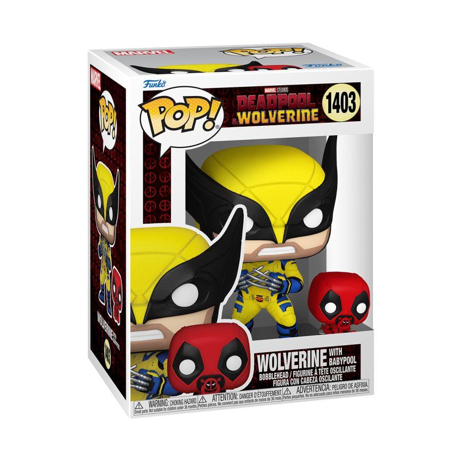 FUN82382 Deadpool & Wolverine (2024) - Wolverine with Babypool Pop! Vinyl - Funko - Titan Pop Culture