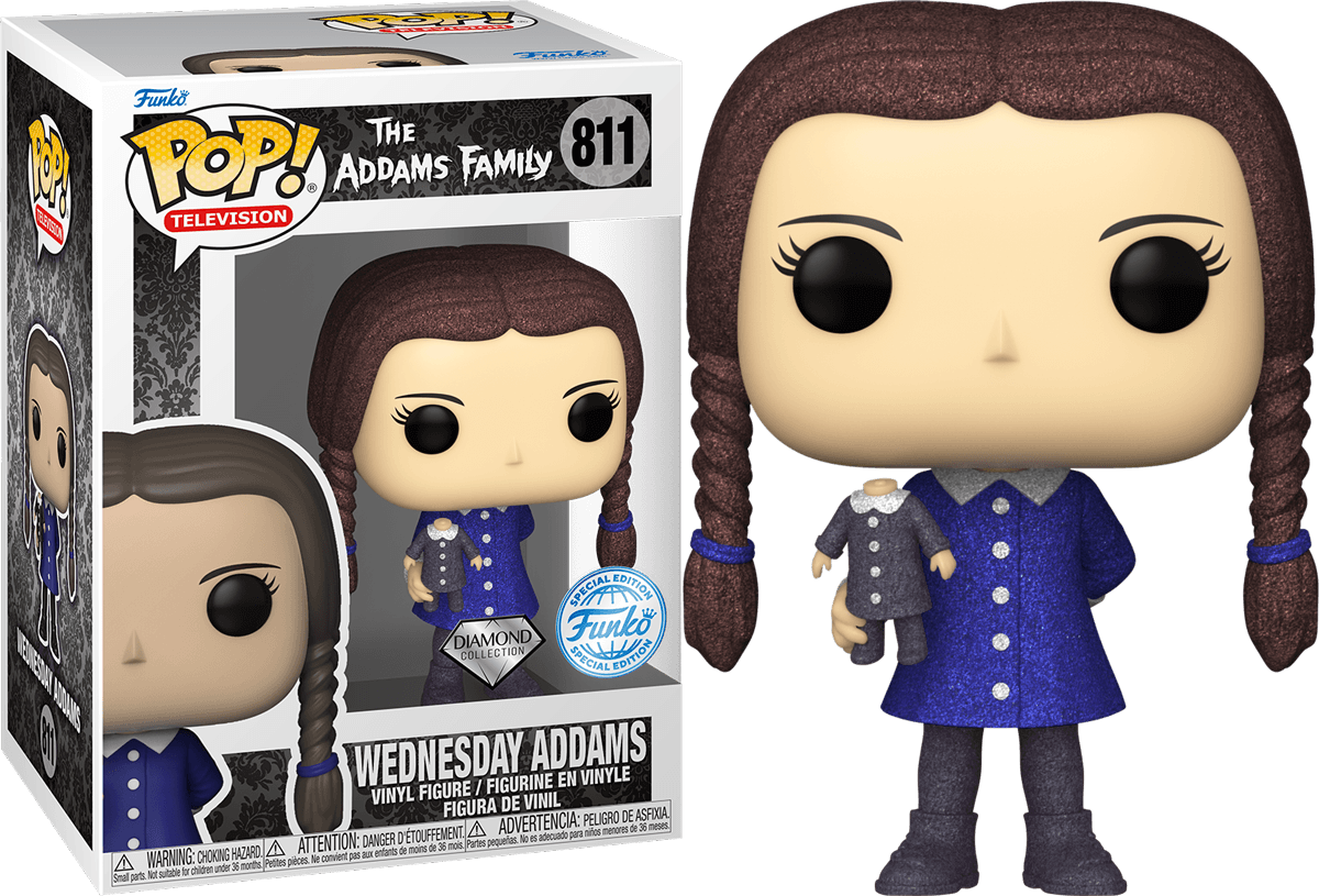 FUN82389 Addams Family (TV) - Wednesday US Exclusive Diamond Glitter Pop! Vinyl [RS] - Funko - Titan Pop Culture