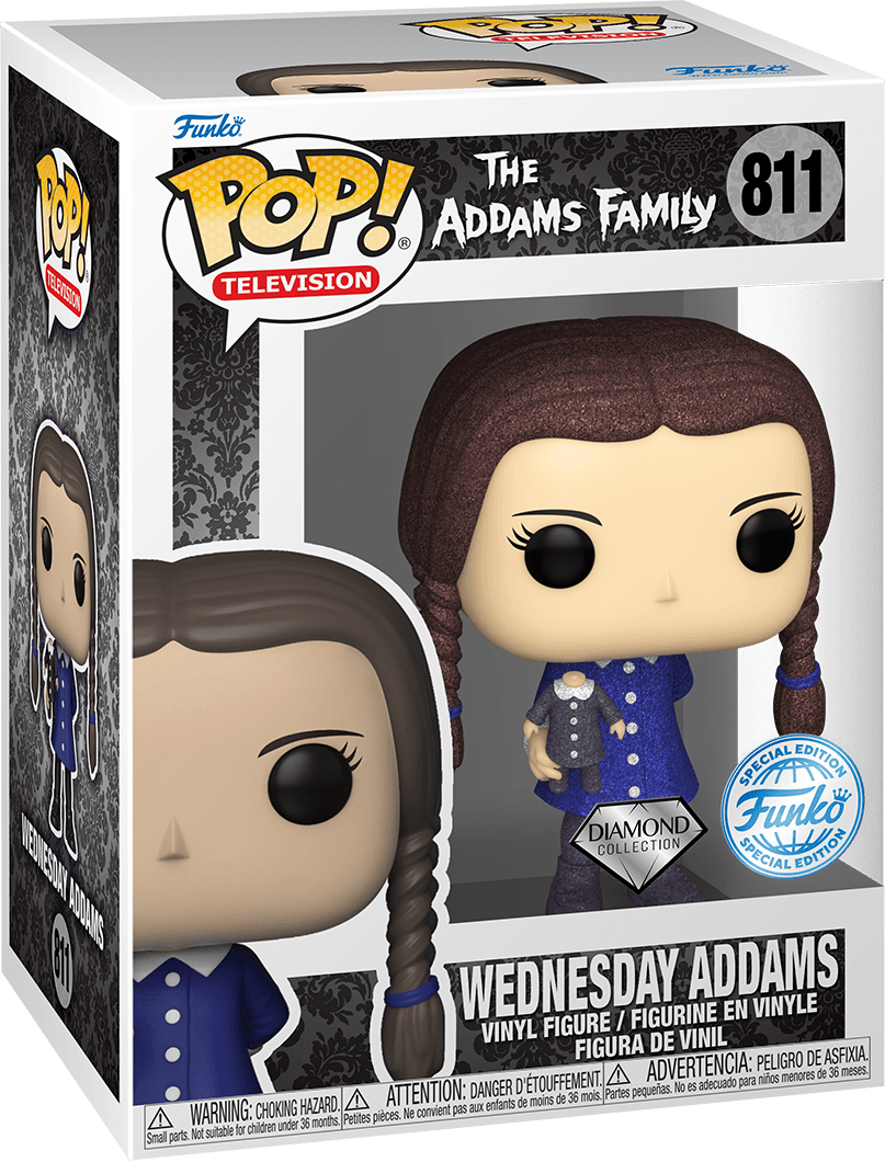 FUN82389 Addams Family (TV) - Wednesday US Exclusive Diamond Glitter Pop! Vinyl [RS] - Funko - Titan Pop Culture