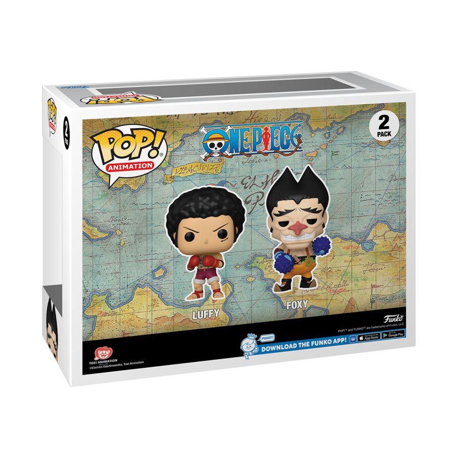 FUN82451 One Piece - Luffy & Foxy US Exclusive Pop! Vinyl 2-Pack [RS] - Funko - Titan Pop Culture