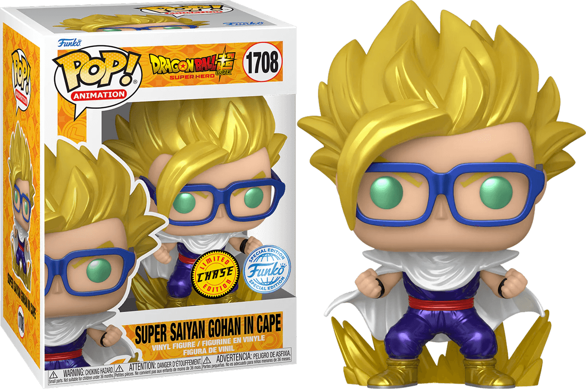 FUN82464 Dragon Ball Super: Super Hero - Gohan in Cape US Exclusive Pop! Vinyl [RS] - Funko - Titan Pop Culture